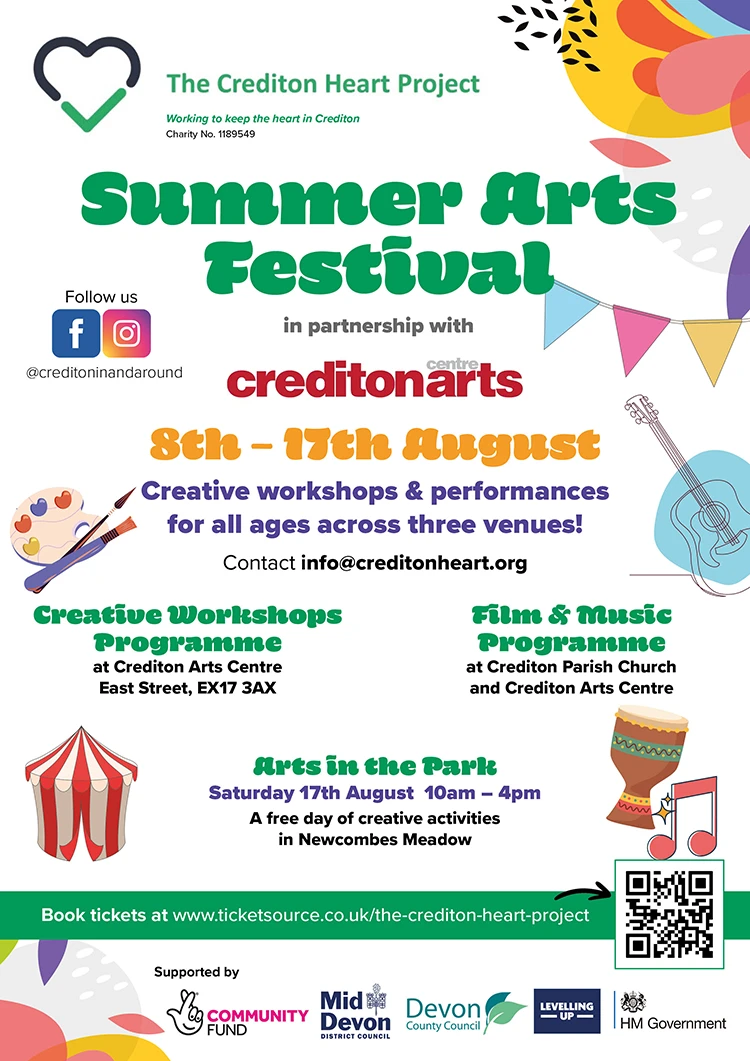 The Crediton Heart Project Summer Arts Festival 2024